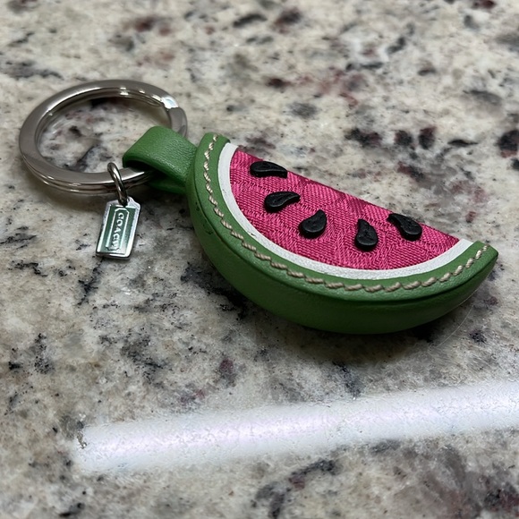 Coach Watermelon Key Fob EUC - Picture 3 of 5